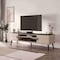 Manhattan Comfort Haley TV Stand 70.9 in White & Black Marble  in White and Black Marble TV004-WB - alternate 1